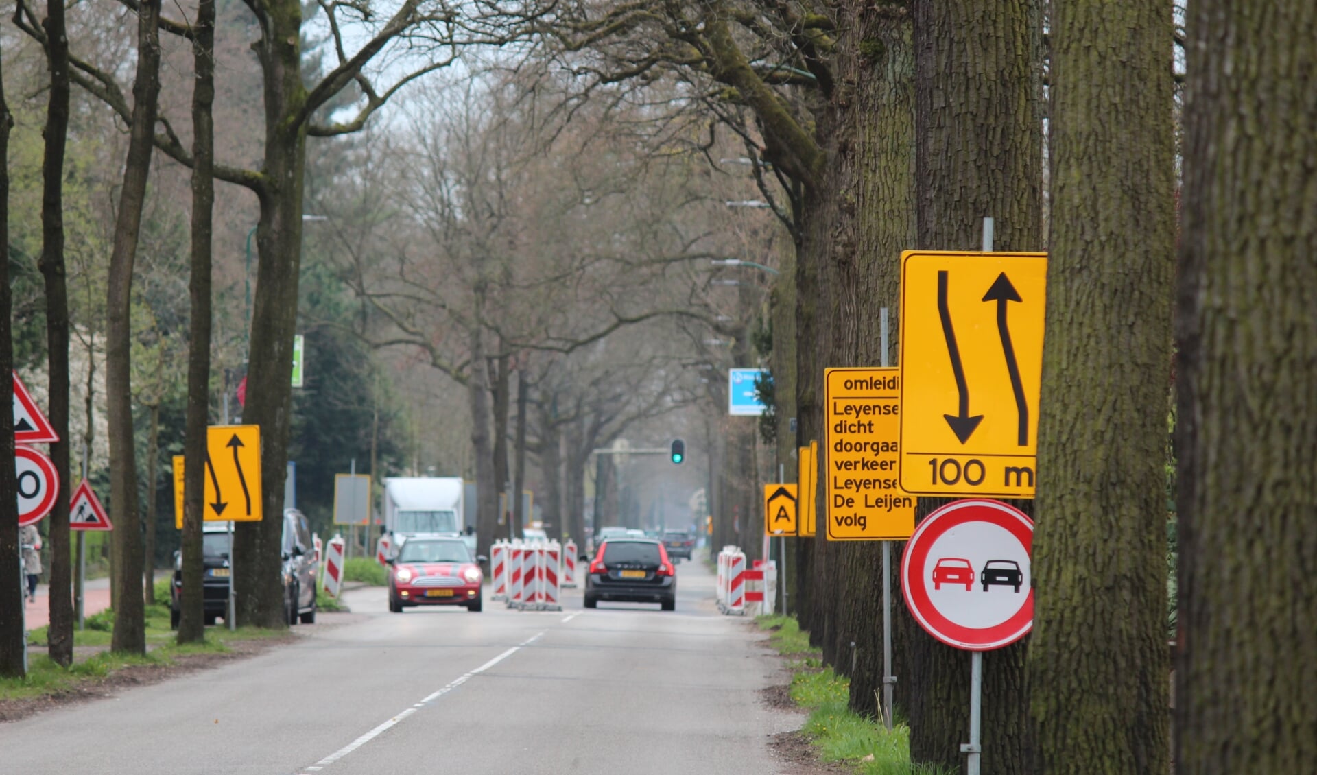 Kruising Leyenseweg Soestdijkseweg Zuid In Bilthoven Afgesloten De