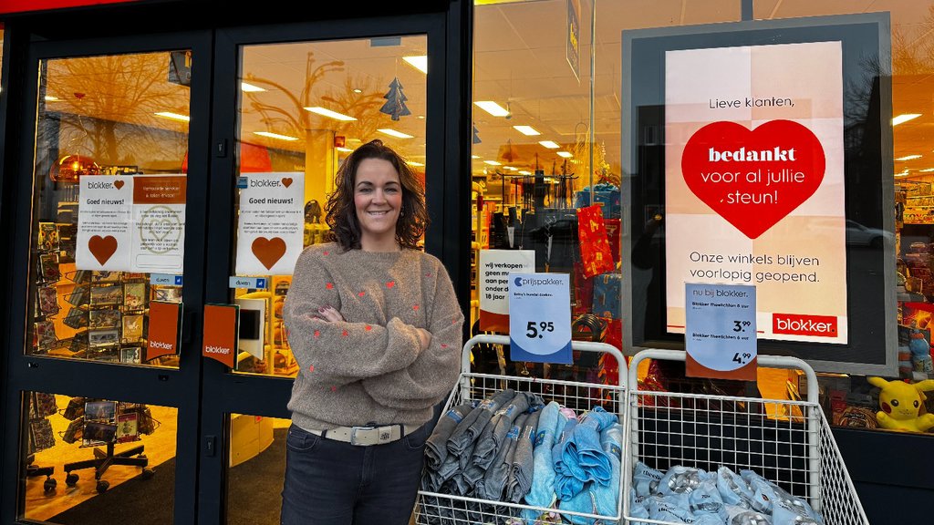 eigenaresse Arianne van der Vinne van Blokker Nieuwleusen.