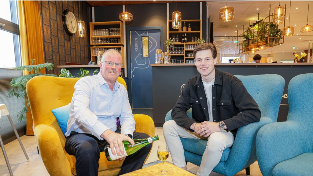 Rob Smink (links) en Jesse Aalbers
