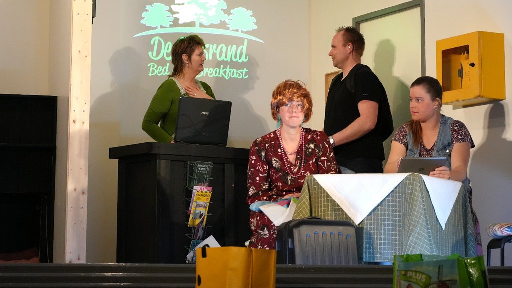 de receptie van B & B De Bosrand.