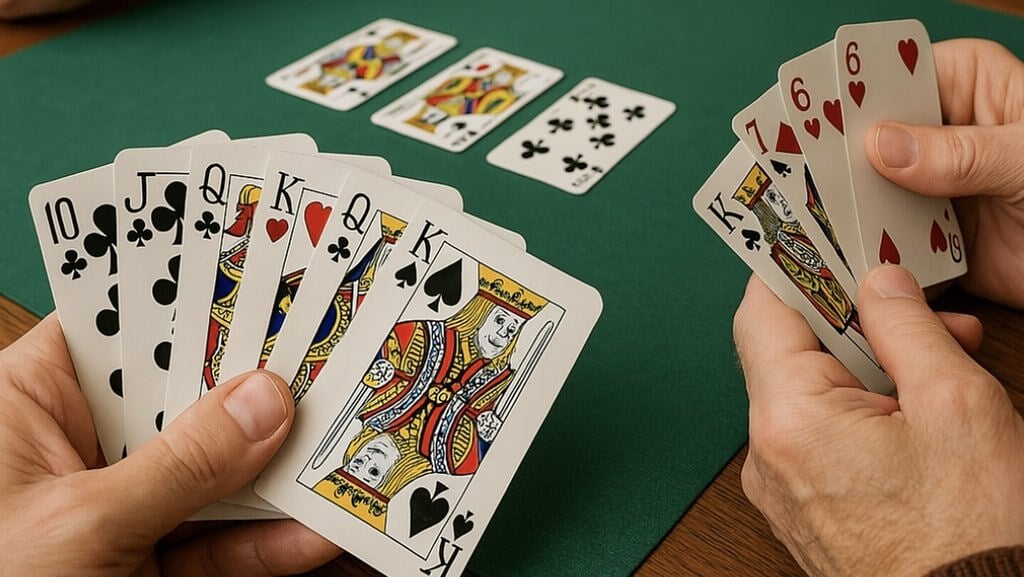 Klaverjassen bij WCR in Rhoon