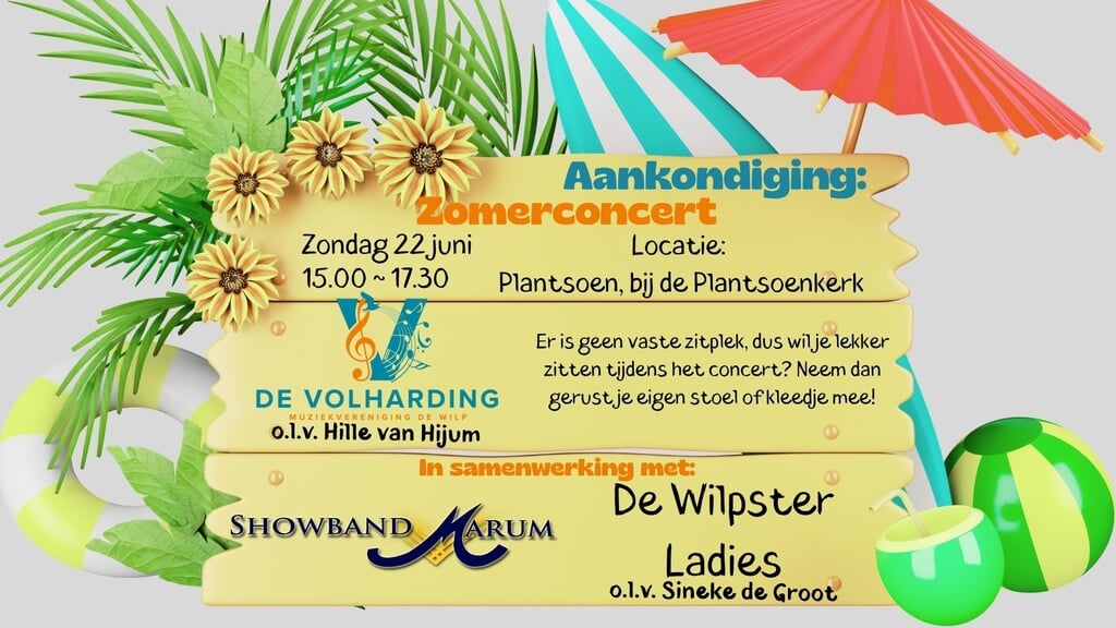 De Volharding De Wilp geeft zomerconcert