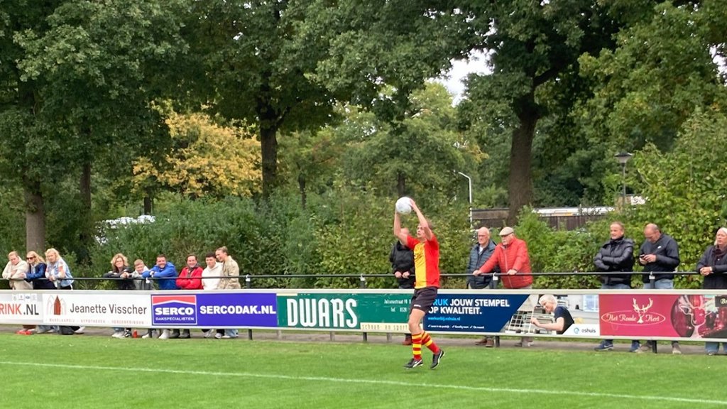 moment uit de wedstrijd. Eigen foto S.V. Dalfsen.