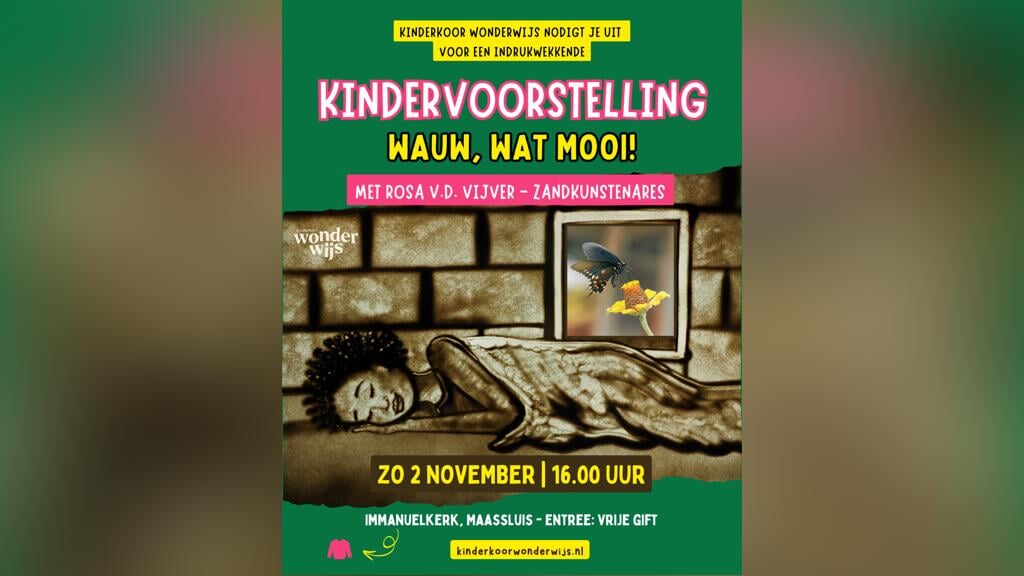 Kindervoorstelling met zandkunst