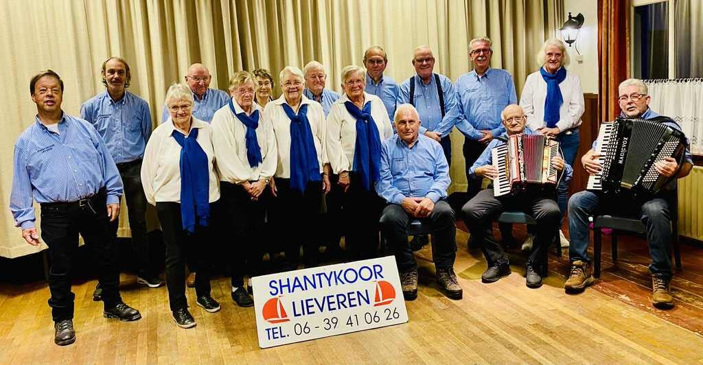 Optreden Shantykoor Lieveren met The Shipmates in Lieveren