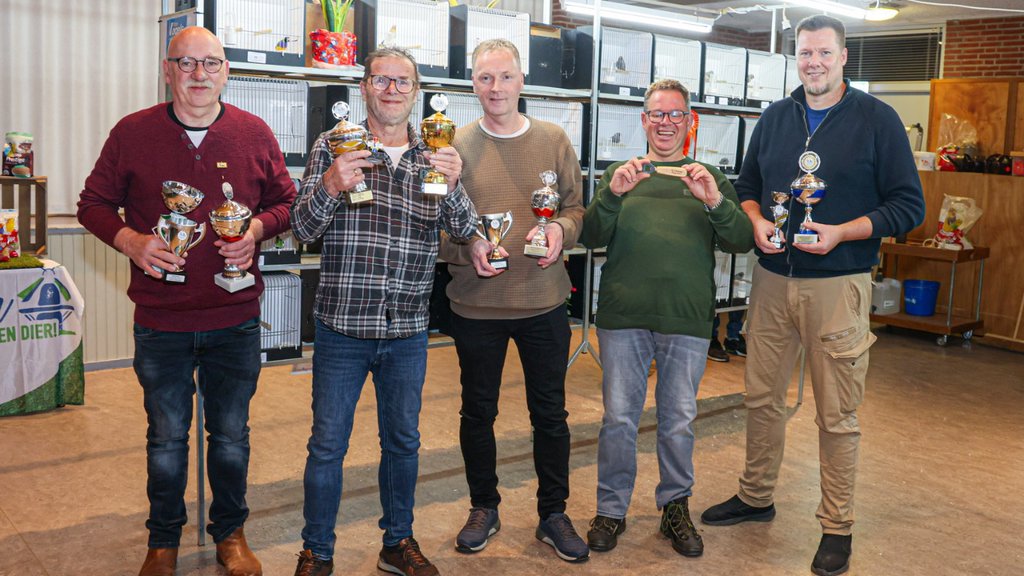 De winnaars van de clubtentoonstelling