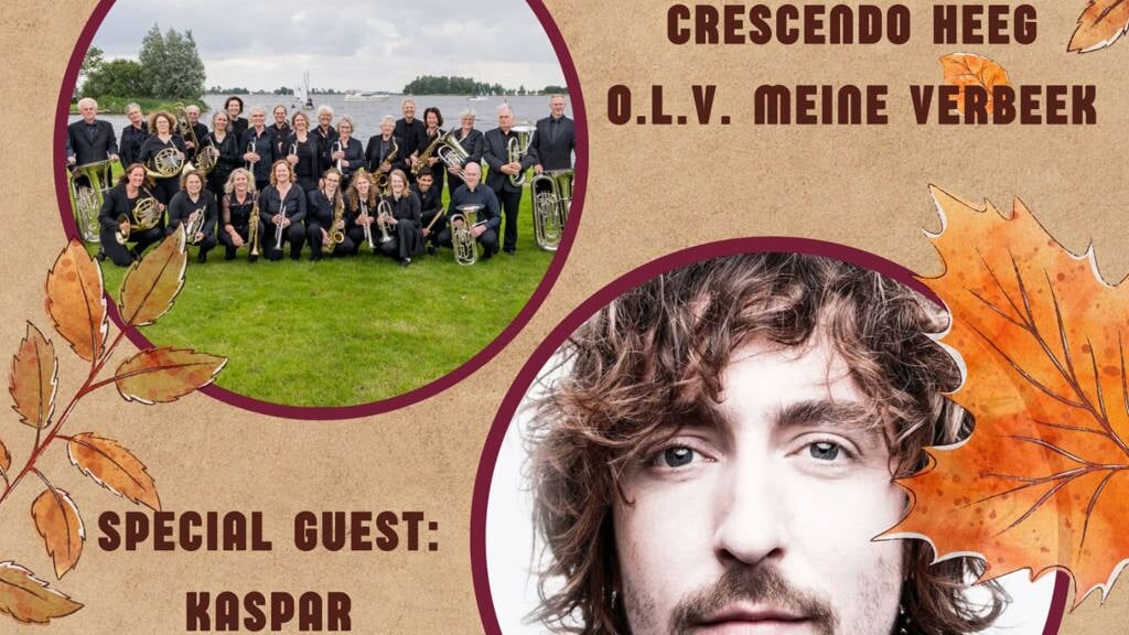 Najaarsconcert Crescendo Heeg met gastoptreden van Kaspar