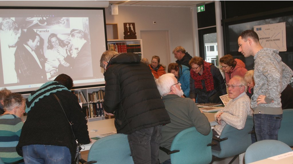 veel belangstelling voor de trechterbekers.