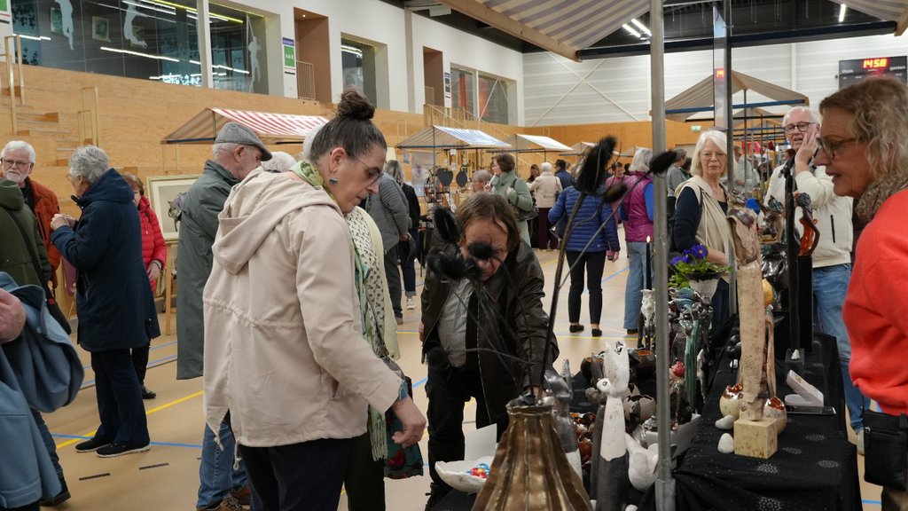 de kunstmarkt in Trefkoele+ Dalfsen.