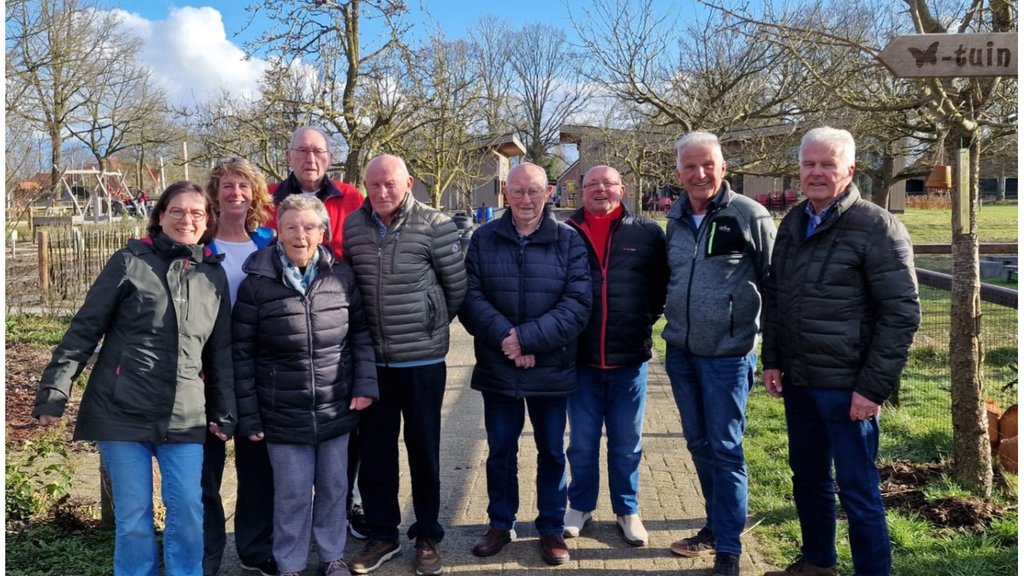 de 'aanjagers' van de jeu-de-boulesbaan in Nieuwleusen.