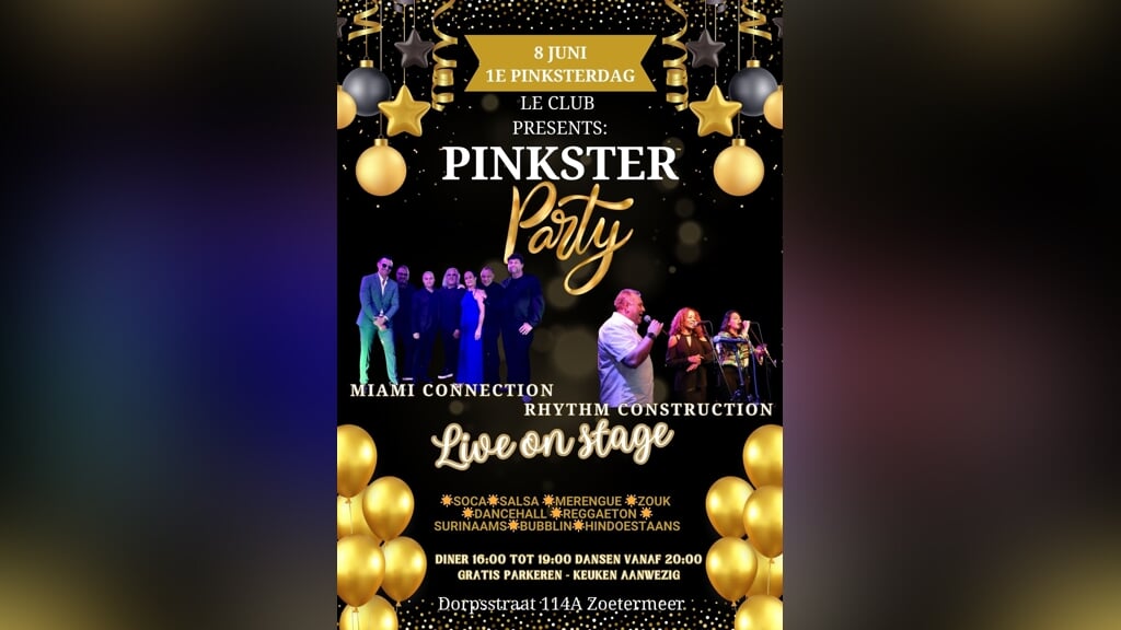 Pinkster Party met Miami Connection en Rhythm Construction