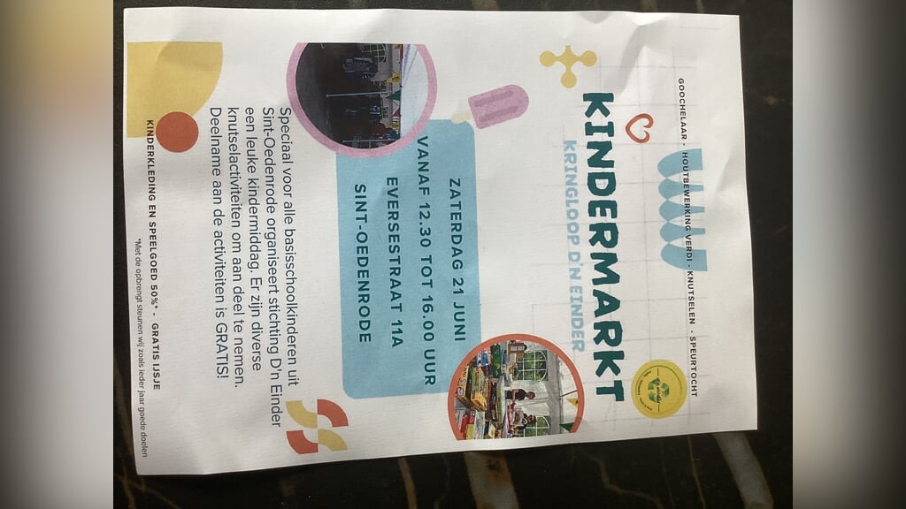 Kindermarkt bij kringloop d’n einder