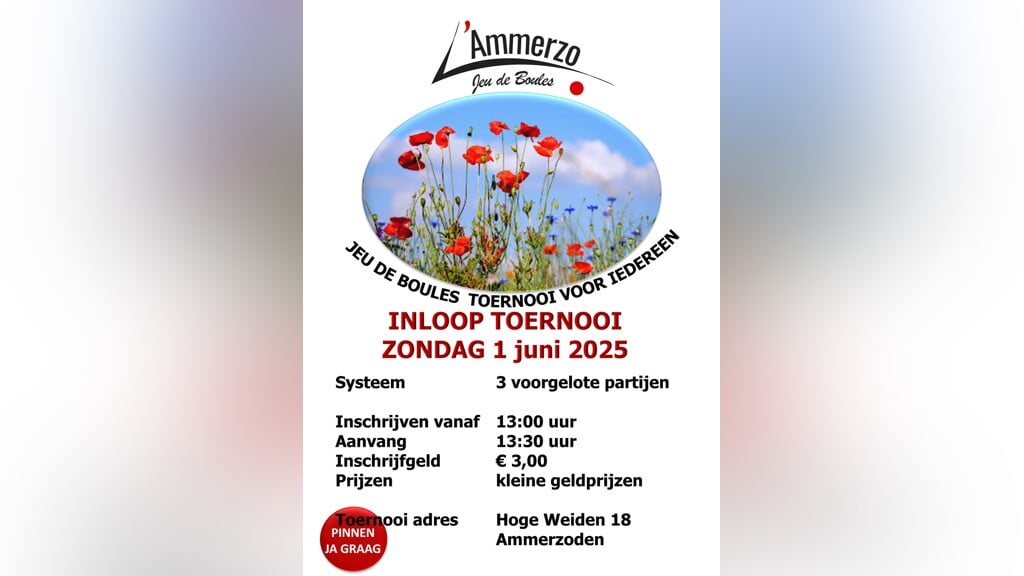 Jeu de Boules Inlooptoernooi voor iedereen