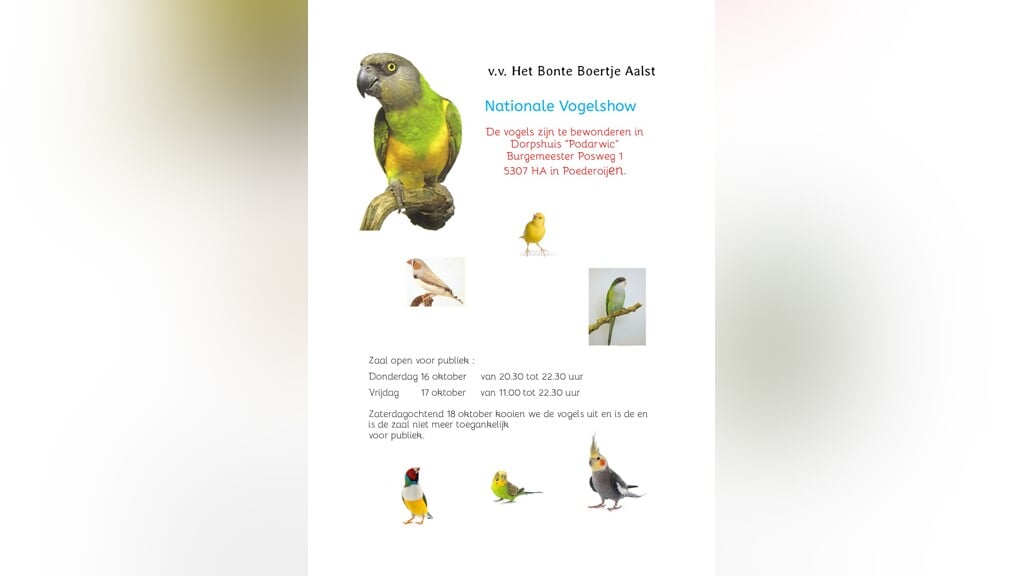 Vogelshow Het Bonte Boertje (1)