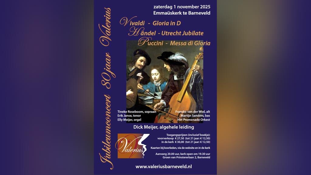 Jubileumconcert COV Valerius!