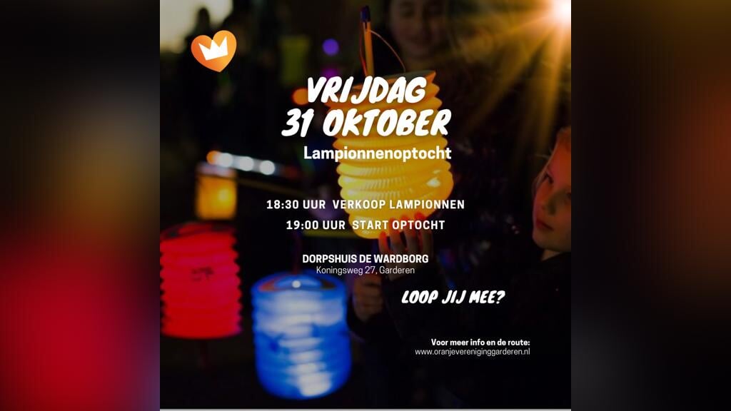 Lampionnenoptocht in Garderen