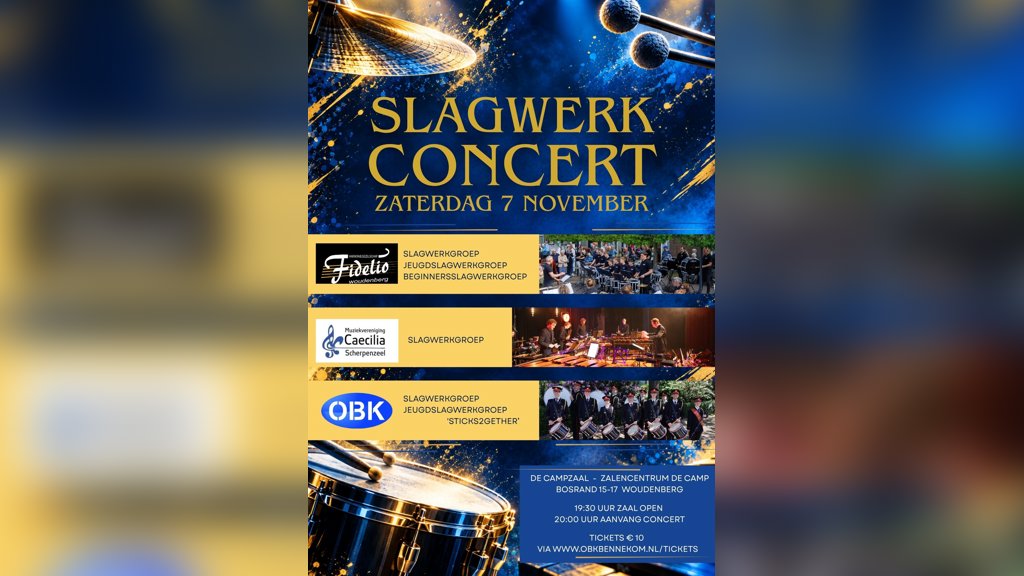 Slagwerkconcert in Woudenberg