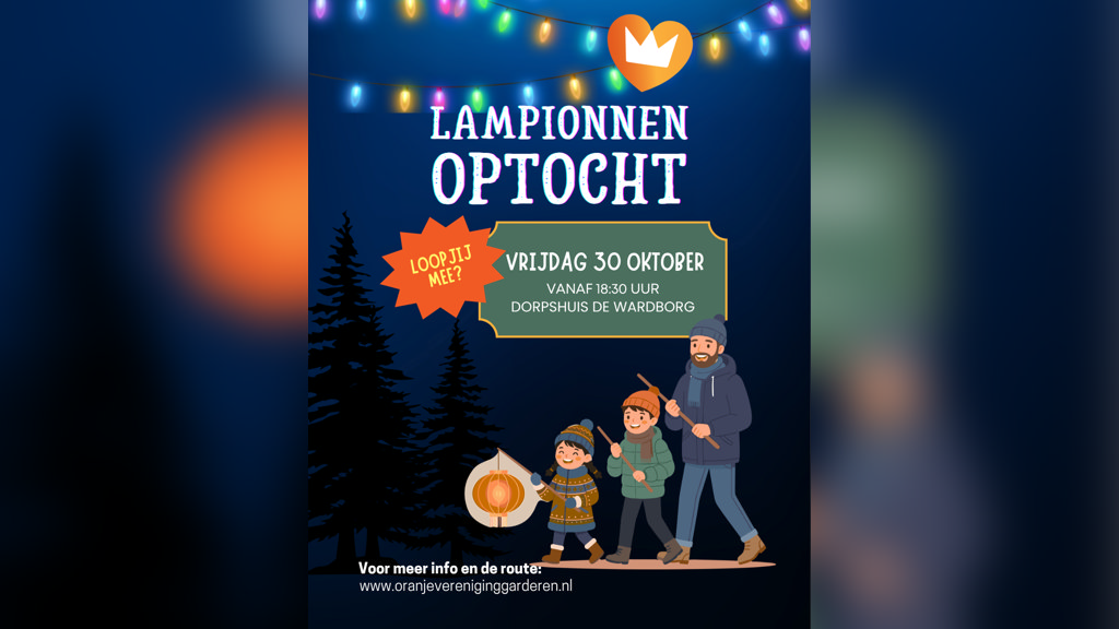 Lampionnenoptocht in Garderen