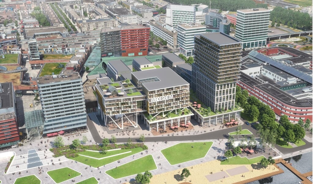 Artist impression van de campus (Foto: aangeleverd)