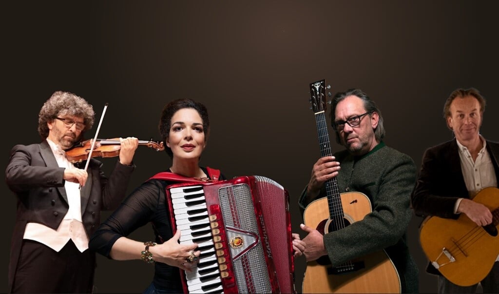Violist Igor Ruhadze en Caroline in 't Veld & band geven samen een winterconcert. (Foto: aangeleverd)