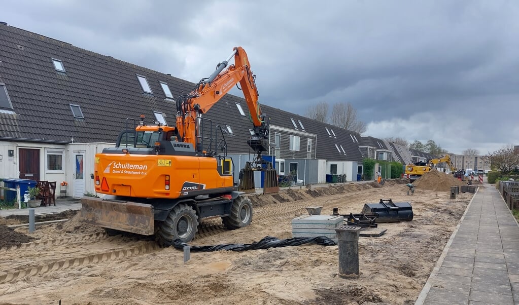 In Muziekwijk Zuid is begonnen met het Groot Onderhoud. (Foto: Fred Rotgans)