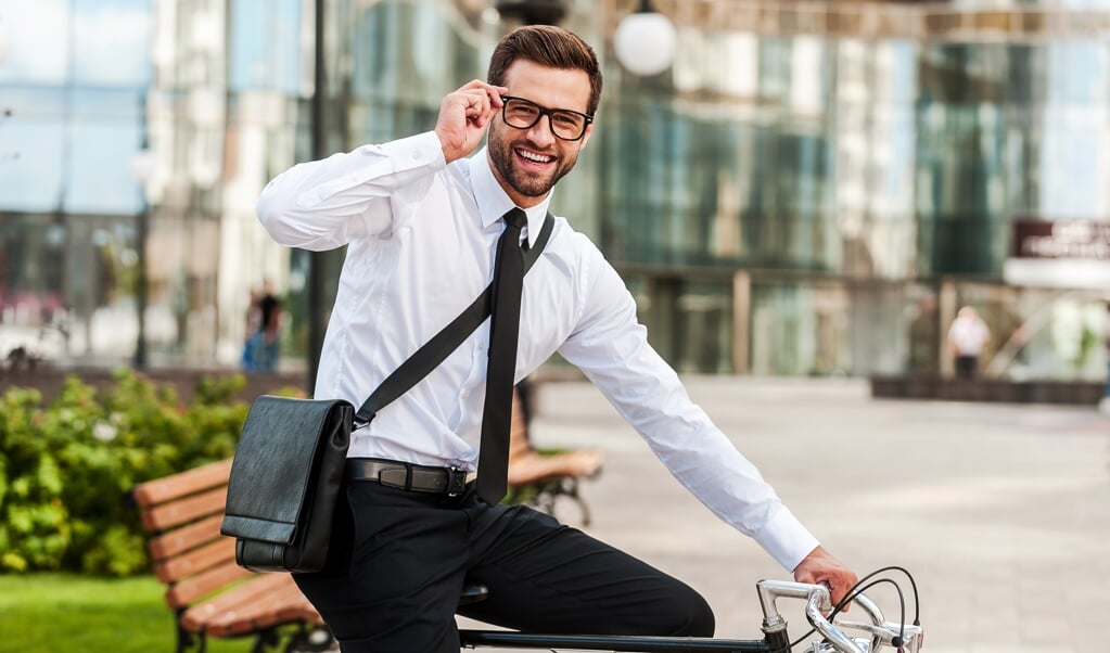 Steeds meer Flevolanders kiezen voor de fiets als ze naar hun werk gaan.(Foto: aangeleverd) 