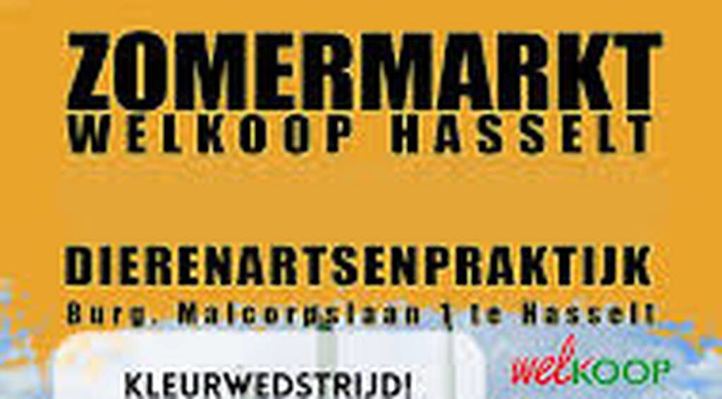 Kom 23 augustus naar de Zomermarkt Welkoop & Dierenartsenpraktijk – Hasselt
