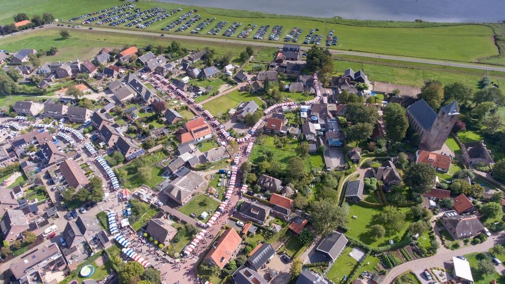 Zalker dorpscentrum op 20 september gevuld met 160 kramen tijdens jaarlijkse braderie