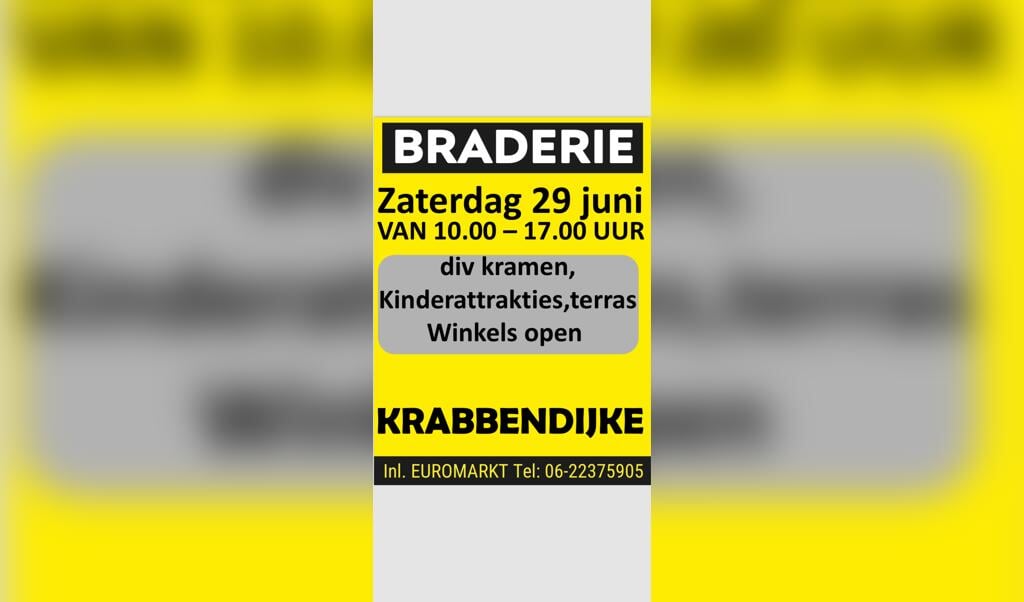 Braderie Krabbendijke zaterdag 29 j