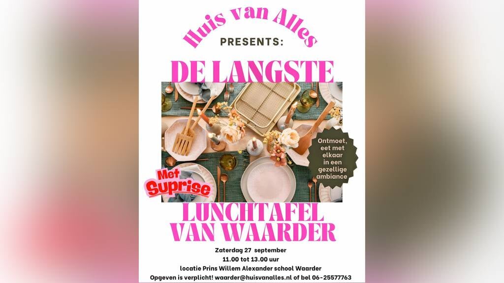 De Langste Lunchtafel van Waarder