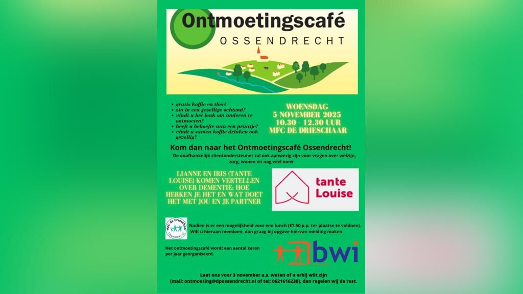 Het Ontmoetingscafé in Ossendrecht