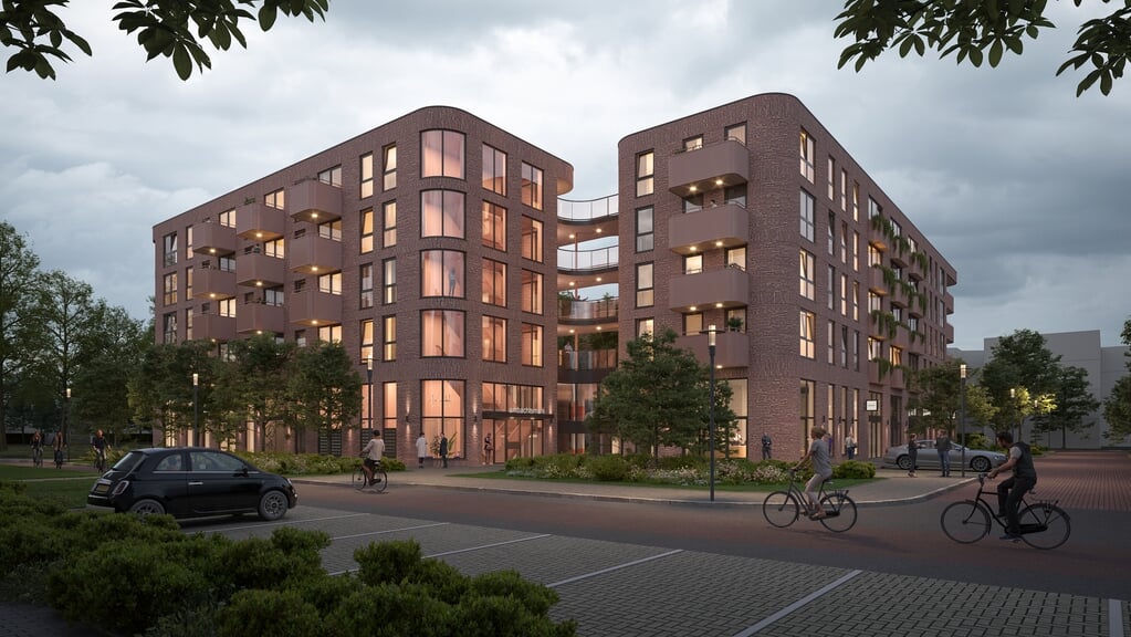 Een artist imrpession van het toekomstige pand (Foto: EversPartners)