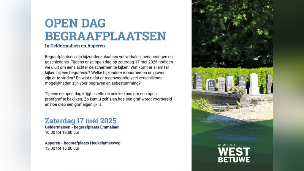 Open dag begraafplaats Asperen