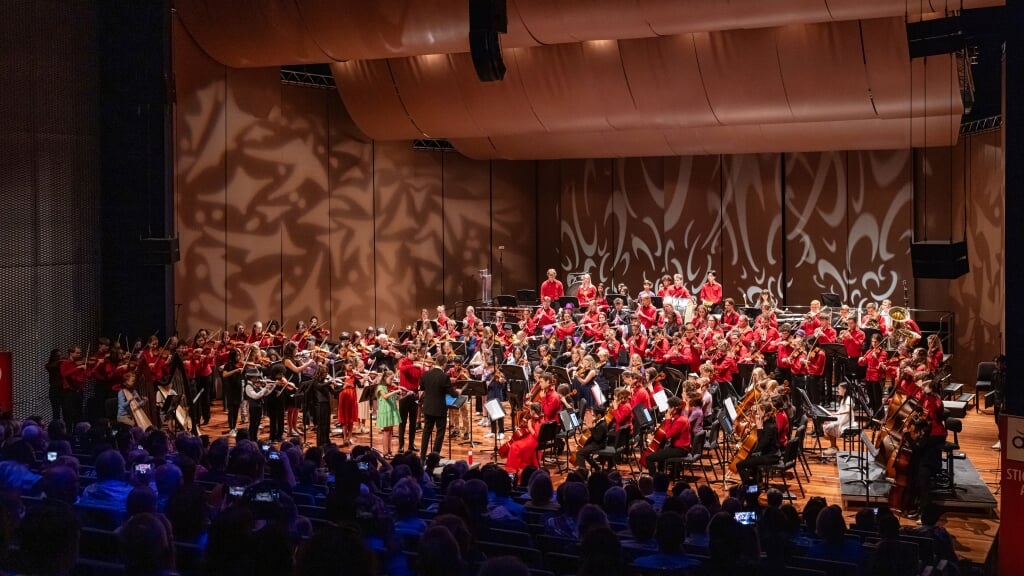 Het AJSO-orkest. (Archieffoto: Maarten Feenstra)