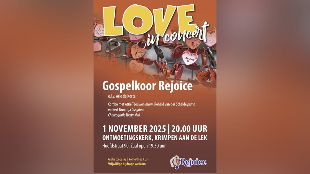 Rejoice zingt de Liefde