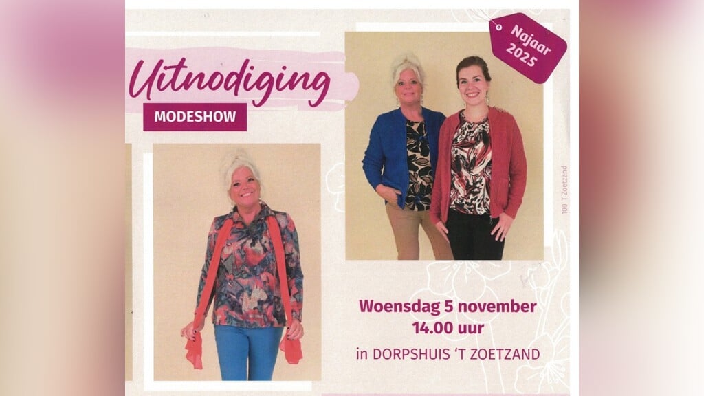 Modeshow voor Dames. Gratis entree