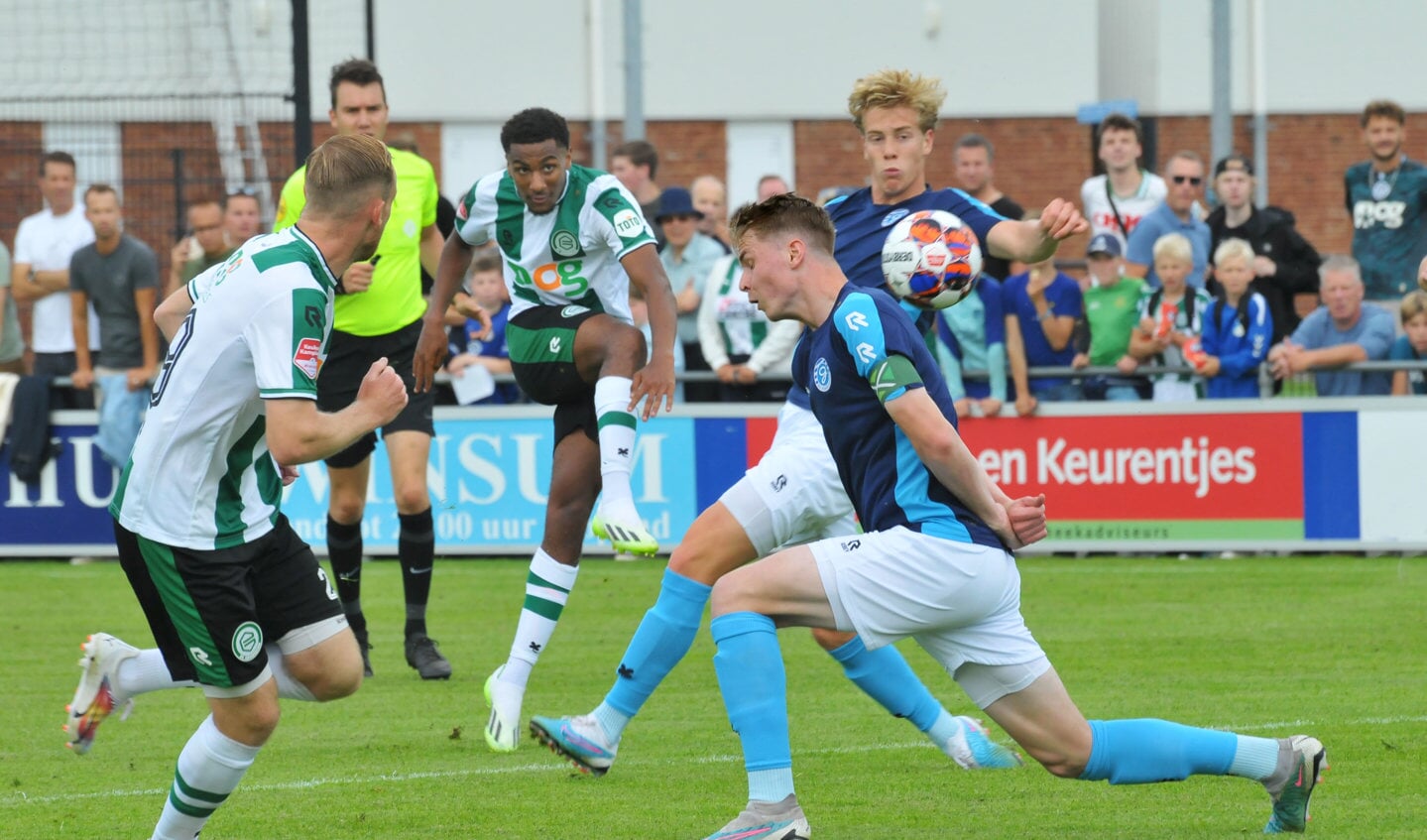 FC Groningen en De Graafschap schotelden het publiek een leuke wedstrijd voor.