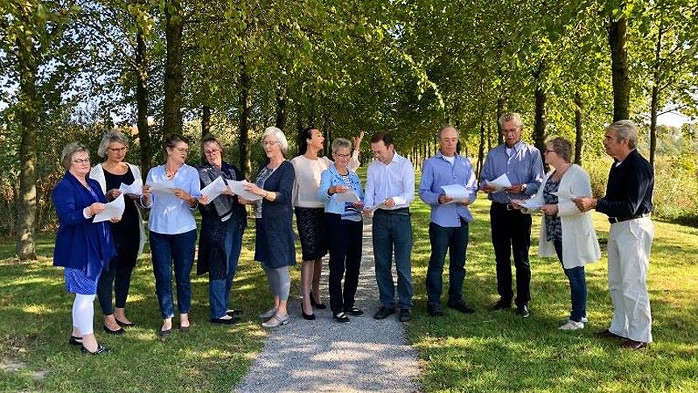 Vocaal ensemble Curiosa (eigen foto).