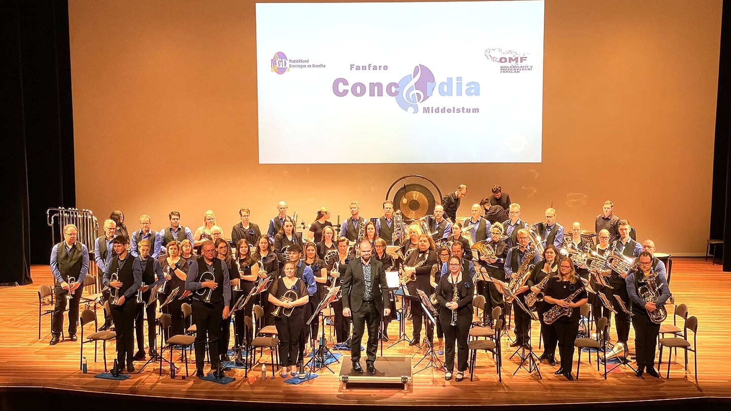 Concordia bereidt zich voor op de Open Nederlandse Fanfare Kampioenschappen.