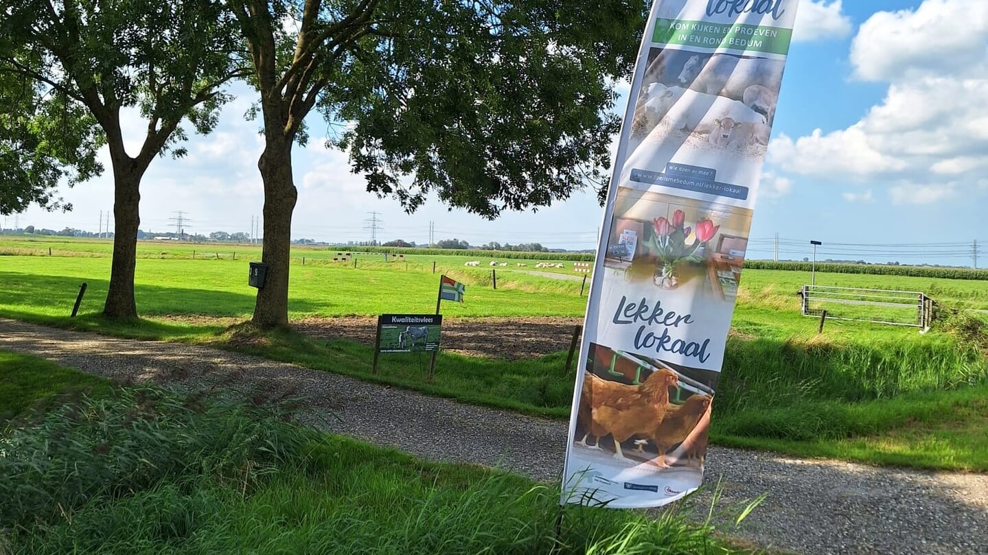 De deelnemers zijn te herkennen aan een beachvlag. 
