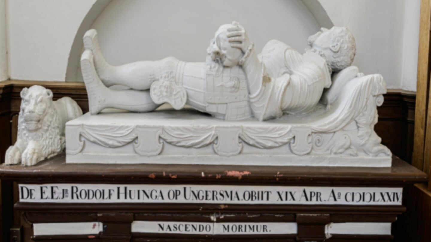 Het bijzondere praalgraf van Rudolf Huinga. Foto: Groninger Kerken. 