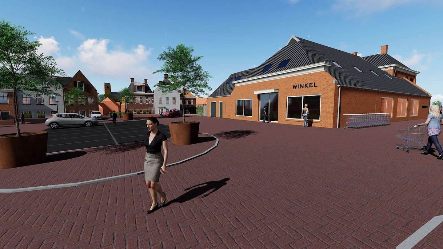 Door de boerderijwinkel op het Boogplein ging een streep. 