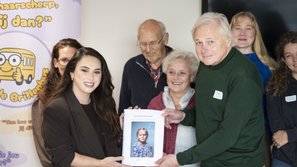 Aya Selman met Jan Keunen, adviseur van Vision 2020