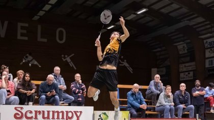 Noah Haase won zijn partij. (Foto: Geert Berghuis)