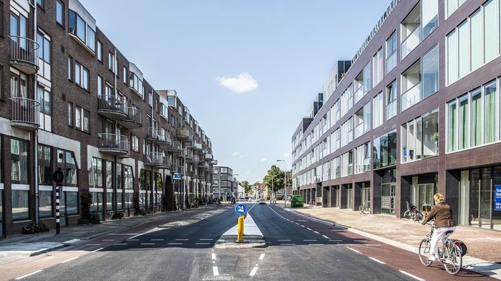De Kaatstraat moet straks onderdeel uitmaken van Fietsroute om de Noord
