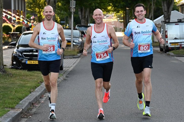 Inlopen tijdens de Singelloop in Hollandscheveld.
