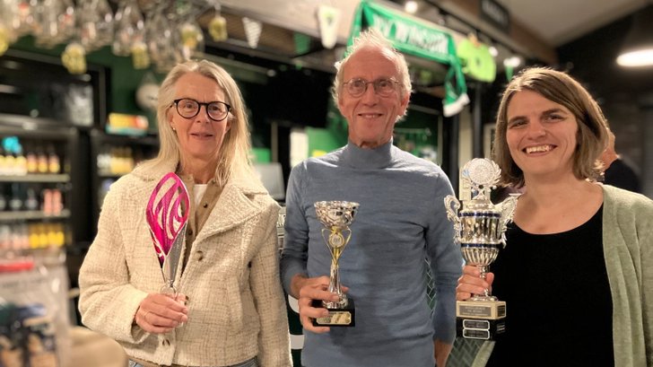 Vanaf links Simone Binnema, Peter van den Berg en Tryntsje Fokkema. 