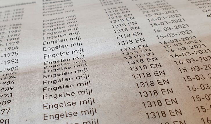 De Engelse Mijl staat tientallen keren aangegeven als laatst bekende adres. (Foto: Almere DEZE WEEK)