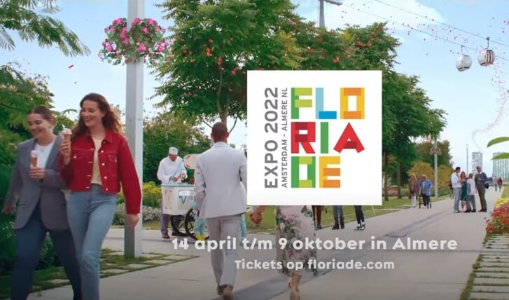 Een fragment uit de reclame. (Foto: Floriade)