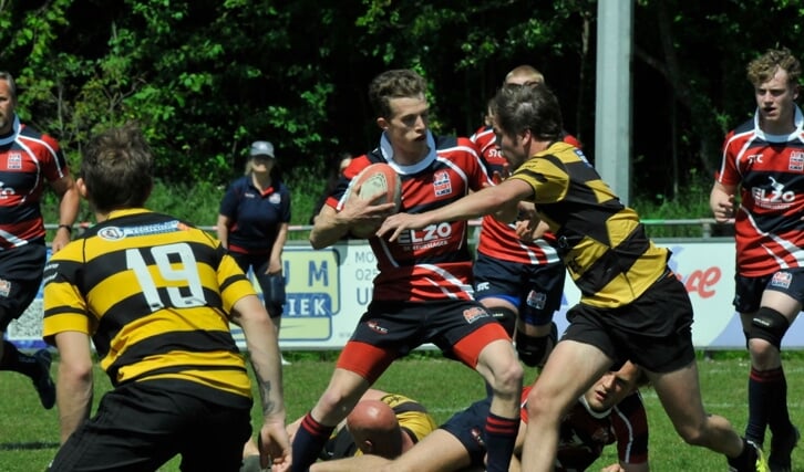 De spelers van RC Bulldogs Almere lieten afgelopen weekend mooi spel zien. (Foto: aangeleverd)